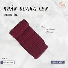 Khăn Len Choàng Cổ Handmade Móc Bằng Tay Chất Liệu Visco Thương Hiệu LyLyCraft Thủ Công Làm Quà Tặng Sang Trọng - KHL119