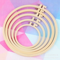Khung Thêu Chữ Thập, Khung Tranh Tròn Giả Tre Đường Kính 20cm