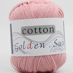 Cuộn len cotton milk Sun Golden 50gr 32 màu sợi nhỏ 1mm len móc cho người mới bắt đầu