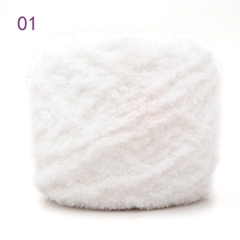 Len bông xù 100g mềm mịn Cuộn Chỉ Len Sợi San Hô Dày Dặn Dùng Làm Khăn Choàng