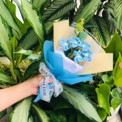 Bó hoa len hanmade thành phẩm quà tặng sinh nhật, tặng tốt nghiệp- 25