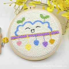 SET LEN LÀM TRANH THÊU - KHUNG TRÒN - NEW