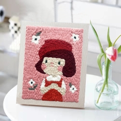 Bộ NVL - Set thêu nổi - Khung vuông - Cặp đôi