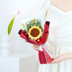 Bó Hoa Len Handmade Tặng Cho Nữ 20/10 Tặng Bạn Bè Người Yêu, Hoa Tặng Mẹ, Có Gói Theo Yêu Cầu -03