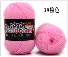 Len Milk Cotton 50g LYLYCRAFT, Cuộn Len BoBo Sợi 2mm Gồm 42 Màu Dùng Làm Móc Khóa Len,Thú Bông Len Cho Người Mới Học Móc