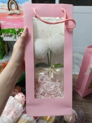 Bó Hoa Len 2026 - Hoa len Túi Giấy Handmade