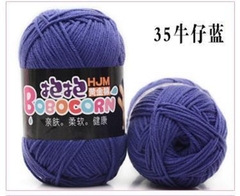 Len Milk Cotton 50g LYLYCRAFT, Cuộn Len BoBo Sợi 2mm Gồm 42 Màu Dùng Làm Móc Khóa Len,Thú Bông Len Cho Người Mới Học Móc