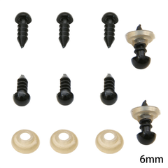 Set 2 Cặp Mắt Thú Xoắn Ốc - 6mm