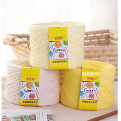 Cuộn Len Cotton Tân Cương Bông Sữa 125G