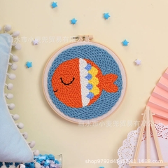 SET LEN LÀM TRANH THÊU - KHUNG TRÒN - NEW