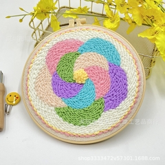 SET LEN LÀM TRANH THÊU - KHUNG TRÒN - NEW