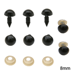 Set 2 Cặp Mắt Thú Xoắn Ốc - 8mm