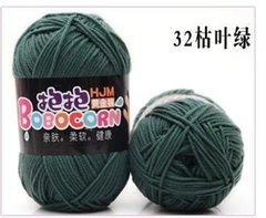 Len Milk Cotton 50g LYLYCRAFT, Cuộn Len BoBo Sợi 2mm Gồm 42 Màu Dùng Làm Móc Khóa Len,Thú Bông Len Cho Người Mới Học Móc