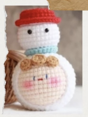 Set Len Làm Móc Khoá Đầu tròn Noel