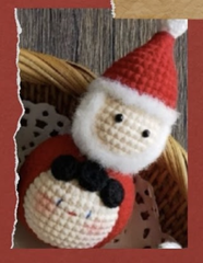 Set Len Làm Móc Khoá Đầu tròn Noel