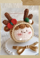 Set Len Làm Móc Khoá Đầu tròn Noel