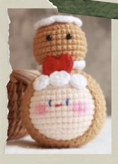 Set Len Làm Móc Khoá Đầu tròn Noel