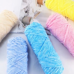 Len nhung đan khăn sợi to 100g gồm 35 màu mềm mịn 35 , dụng cụ đan móc len cho người mới bắt đầu