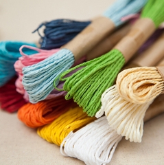 Sợi cói 15g lẻ 1 tép dùng móc nón, ghép tranh, DIY...