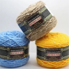 Len milk cotton pha mohair dạng bánh 200gr , len chuyên đan khăn mũ không gây dặm ngứa hay xù lông , gồm 23 màu