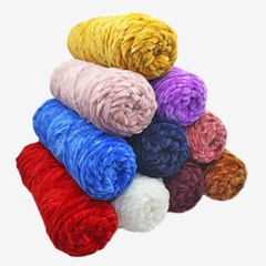 Len nhung đan khăn sợi to 100g gồm 35 màu mềm mịn 35 , dụng cụ đan móc len cho người mới bắt đầu