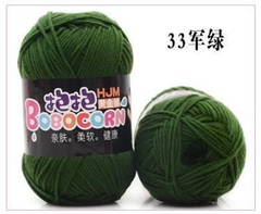 Len Milk Cotton 50g LYLYCRAFT, Cuộn Len BoBo Sợi 2mm Gồm 42 Màu Dùng Làm Móc Khóa Len,Thú Bông Len Cho Người Mới Học Móc