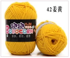 Len Milk Cotton 50g LYLYCRAFT, Cuộn Len BoBo Sợi 2mm Gồm 42 Màu Dùng Làm Móc Khóa Len,Thú Bông Len Cho Người Mới Học Móc