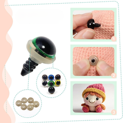 Mắt Thú Xoắn Ốc Viền Màu Nhiều Size