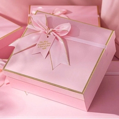 Hộp Đựng Quà Sinh Nhật Kèm Túi Sang Trọng Màu Hồng, Xanh Pastel Nhiều Size Hộp Lớn Nhỏ