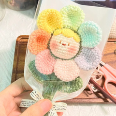 DIY Móc Khoá Hoa Đầu Tròn - Rainbow