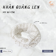 Khăn Len Đan Tay Thủ Công - Khăn Ống