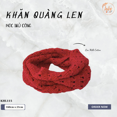 Khăn Len Đan Tay Thủ Công - Khăn Ống