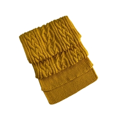 Khăn Len Đan Tay Thủ Công - Không Tua Rua