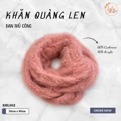 Khăn Len Đan Tay Thủ Công - Khăn Ống