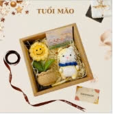 Hộp Quà Tặng Móc Khoá Len 12 Con Giáp Handmade - MÃO