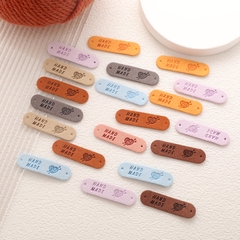 Tag da handmade họa tiết trái tim
