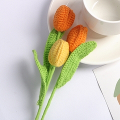 COMBO DIY - Bộ nguyên vật liệu làm giỏ hoa và bó hoa móc len