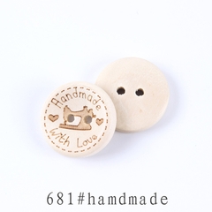 Nút Gỗ Trang Trí Đồ Handmade 2cm Nhiều Mẫu