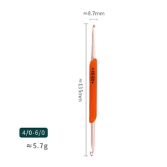 Bộ kim móc 2 đầu cao cấp 5 cây