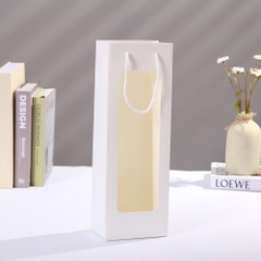 Túi giấy trong suốt - Túi một mặt kính đựng rượu, hoa, dùng làm quà tặng, kiểu dáng sang trọng