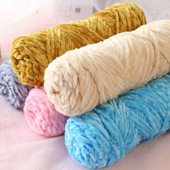 Len nhung đan khăn sợi to 100g gồm 35 màu mềm mịn 35 , dụng cụ đan móc len cho người mới bắt đầu