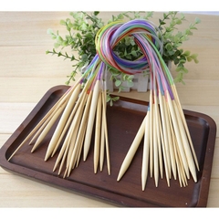 Kim đan vòng 2 đầu gỗ đủ size dùng đan áo , đan khăn , đan len