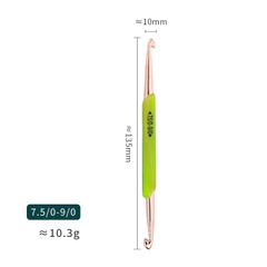 Bộ kim móc 2 đầu cao cấp 5 cây