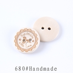 Nút Gỗ Trang Trí Đồ Handmade 2cm Nhiều Mẫu