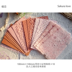 Phụ Kiện Trang Trí Sổ Tay, Nhật Kí, Thiệp Cưới -  Set 16 Tầm Giấy Làm Đồ Thủ Công Trang Trí Hộp Quà Tặng Handmade