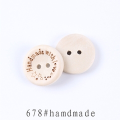 Nút Gỗ Trang Trí Đồ Handmade 2cm Nhiều Mẫu