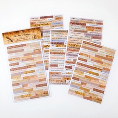 Sticker Dán Hoạ Tiết Vintage, Phụ Kiện Trang Trí Sổ Tay Nhật Kí, DIY Hộp Quà Tặng Bạn Gái,Người Thân