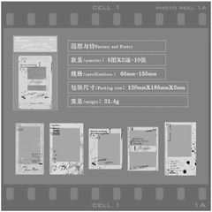 Set 15 Tấm Film Dán Khung Ảnh, Sticker Film Ảnh Vintage Trang Trí Sổ Tay, Hộp Quà Handmade LYLYCRAFT