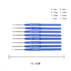 Bộ kim móc xanh 8 cây