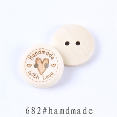 Nút Gỗ Trang Trí Đồ Handmade 2cm Nhiều Mẫu